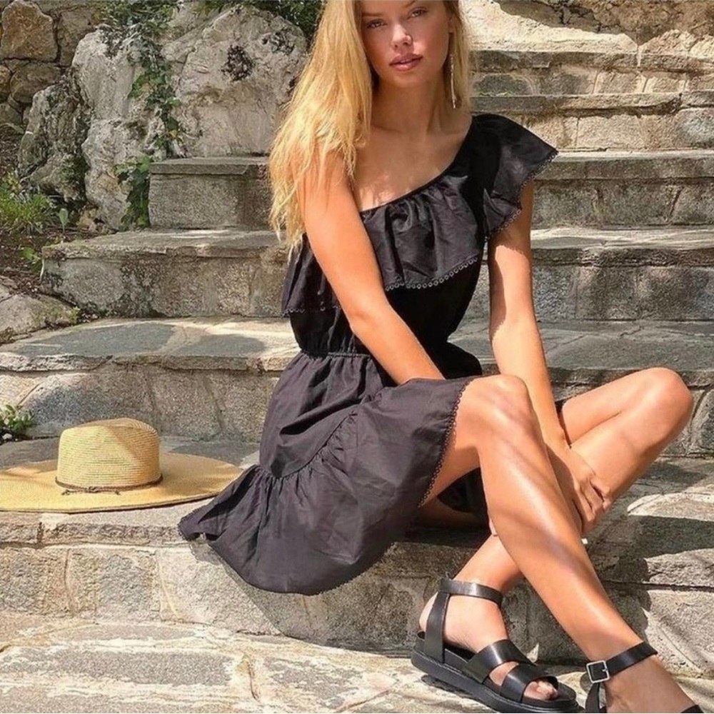 NWT Free People Dresses Free People One Shoulder Mini Dress